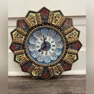 Persian Artisan Hand made Wall Clock